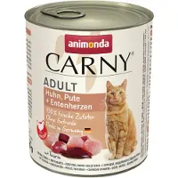 Animonda Carny Økonomipakke Adult 24 x 800g - Kylling, Kalkun & Andehjerter