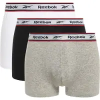 Reebok Boksershorts 'Barlow' grå-meleret / rød / sort / hvid