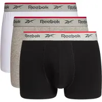 Reebok Sportsunderbukser 'Ovett' grå-meleret / sort / hvid