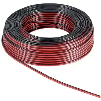 Goobay 67737, Kobberbeklædt aluminium (CCA), 50 m, Sort, Rød
