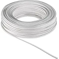 Goobay 27525, Kobberbeklædt aluminium (CCA), 100 m, Hvid