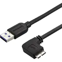 StarTech.com 6ft Slim Right-Angle Micro USB 3.0 Cable - M/M - USB 3.1 Gen 1 - USB cable - 2 m