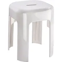 Wenko Bath Stool Alaska, hvid