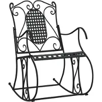vidaXL 2-Personers Bænk Med Gyngefunktion Stål - 84 x 54 x 95 cm
