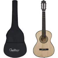 vidaXL klassisk guitar til begyndere og børn, 1/2, med kuffert