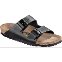 Birkenstock Birkenstocktil mænd. 51191 Sandaler Arizona Natural (Regular pasform) sort (44), Læder, Fast, Ingen, Casual
