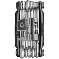 Crankbrothers Multi Tool M 17 Bike Tool - MTB Multi-Tool Black Midnight Edition - 17 cykelv?rkt?jer (17 i 1 v?rkt?j) ergonomisk og letv?gts