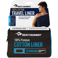 Sea to Summit Rektangulært Rejsesengelinned I Premium Bomuld