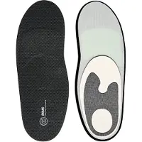 Sidas - Indlægssåler til skistøvler - Winter Custom Comfort til Unisex - Størrelse 44-45 - Sort