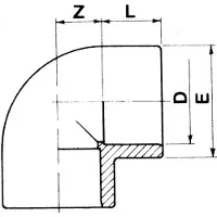 Cepex 01725 90º Pvc Ø225 Albue Med Muffe