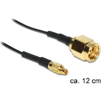 DeLOCK - Antenneadapter - SMA (han) til MMCX (han) - 12 cm - sort