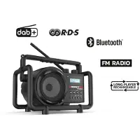Perfectpro Byggepladsradio DABBOX DAB+, FM stødsikker Sort
