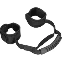 Ouch! Velvet & Velcro Justerbare Håndjern med Håndtag