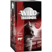 Wild Freedom Økonomipakke: 24 x 85 g Adult i bakke - Farmlands - Okse & Kylling