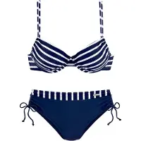 LASCANA Bikini navy / hvid