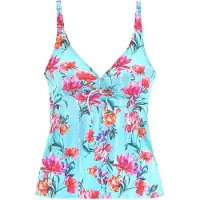 Sunseeker Tankini-overdel himmelblå / blandingsfarvet