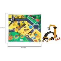 CAT Mini Arbejdsmaskiner m. Byggemåtte - - OneSize - Bil