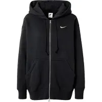 Nike Sweatjakke 'Phoenix Fleece' sort / hvid