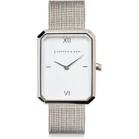 Kapten & Son Analogt ur 'Grace Silver Mesh' sølv