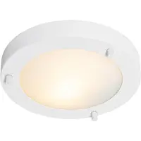 QAZQA Moderne loftslampe hvid 18 cm IP44 - Yuma