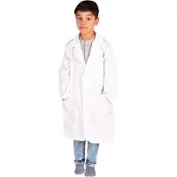 Den Goda Fen Udklædning - Doktorkittel - Hvid - - 4-6 år (104-116) - Udklædning