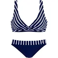 LASCANA Bikini navy / hvid