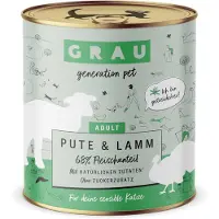 Grau Adult Kornfri 6 x 800 g - Kalkun & Lam