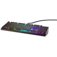 Dell Alienware AW510K - Tastatur - bagbelyst - USB - QWERTY - Amk. engelsk - tastkontakt: CHERRY MX Low Profile Red - Dark Side of the Moon