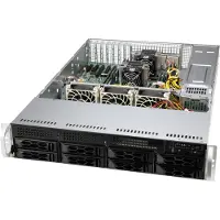 Super Micro Computer B.v. Supermicro SCLA25TQC R609LP - Rack-monterbar - 2U - forstærket forlænger ATX - SATA/SAS - hot-swap 650 Watt - sort