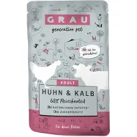 Grau Adult kornfri portionsposer 16 x 125 g - Kylling & Kalv