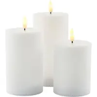Sirius Home Sirius Smilla genopladeligt bloklyssæt Ø 7,5 cm - hvid - 3 stk