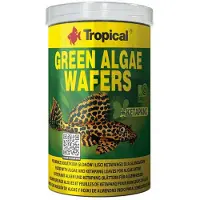 Tropical Green Algae Wafers, akvariefisk, tørfoder, tablet, A-vitamin, C-vitamin, D3-vitamin, E-vitamin, kobber, jod, jern, mangan, molybdæn, selen, zink, 45%