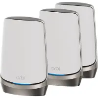 Netgear Orbi RBKE963 - Wi-Fi-system - (router, 2 extendere) - op til 6500 sq.ft - mesh 10GbE, 2.5GbE - Wi-Fi 6E - Multi-Band