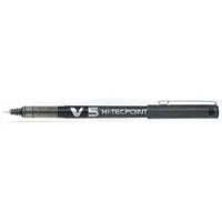 Pilot Hi-Tecpoint V5 - Rollerball-pen - sort - vandbaseret blæk - 0.5 mm - ekstrafin - (12 stk.)