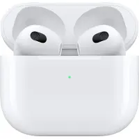 Apple AirPods with Lightning Charging Case - 3. generation - ægte trådløse øretelefoner med mik. - ørespids - Bluetooth - hvid