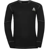 Odlo - Skiundertøj børn - BL Top Crew Neck LS Active X-Warm Eco Kids Black til Unisex - Børnetoj Størrelse 128 cm - Sort