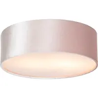 QAZQA Moderne loftslampe lyserød 30 cm med guld indvendig - Drum
