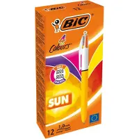 BIC 4 farver sol mix kuglepen (12 stk)