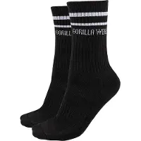 Gorilla wear Crew Socks 2-Pack, Black