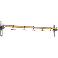 Essem Design Nostalgi knagerække 100 cm eg, aluminium