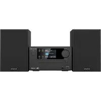 Kenwood Electronics M-725DAB-B, Home audio micro system, Sort, 50 W, 2-vejs, 75 dB, 10%
