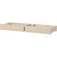 Hoppekids Skuffer m. Hjul - 2 stk. - 70x160 cm - Natur - - OneSize - Skuffe