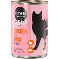 Cosma Økonomipakke: 24 x 400 g Asia i gelé - Kylling & tun