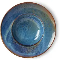 HK Living Home Chef pastatallerken Ø28,5 cm Rustic blue