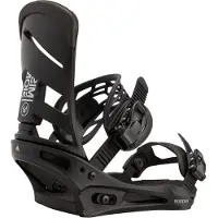 Burton - Snowboardbindinger - Mission Black til UnisexUld - Størrelse M - Sort