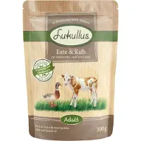 Lukullus Økonomipakke: 48 x 300 g Poser - And & Kalv (kornfri)