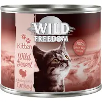 Wild Freedom Økonomipakke: 24 x 200 g Kitten - Wild Desert Kalkun & Kylling