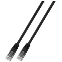 EFB Elektronik K8100SW.20, 20 m, Cat6, U/UTP (UTP), RJ-45, RJ-45, Sort