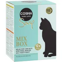 Cosma Økonomipakke: 24 x 40 g Soup - Mix I: 4 varianter