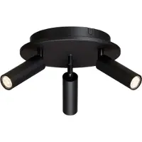 BELID Cato Slim rundt spotlight til loft 3:a Mat sort/LED